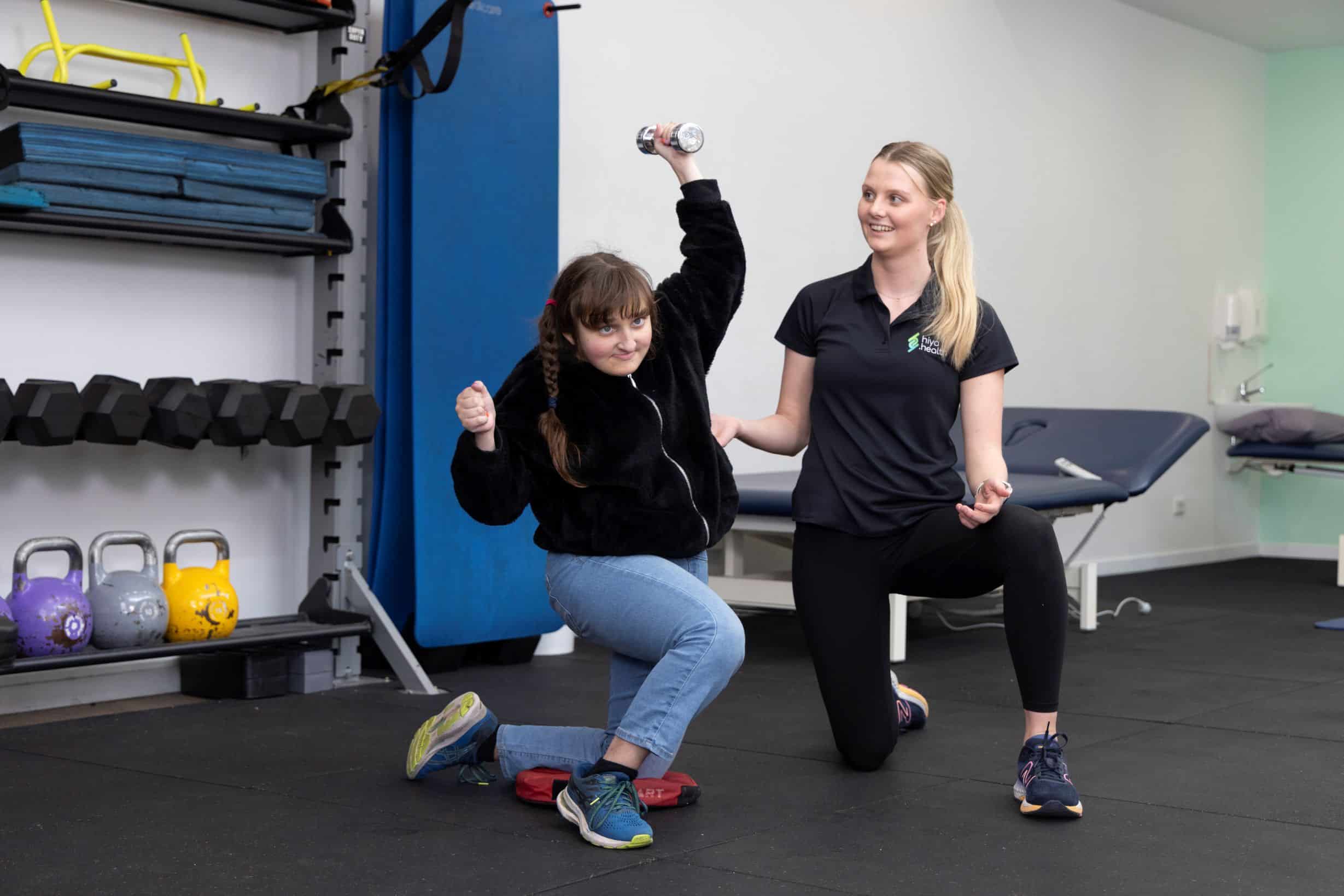 britney treating an NDIS client